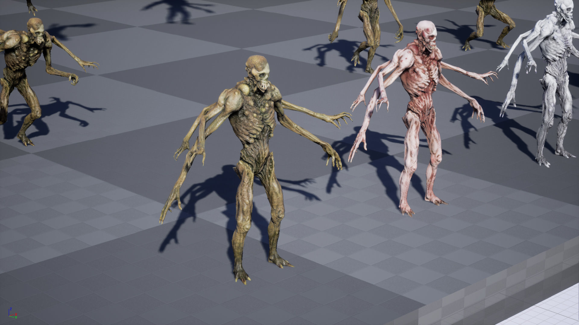 Necromutant4 humanoid creature Low-poly 3D model_30
