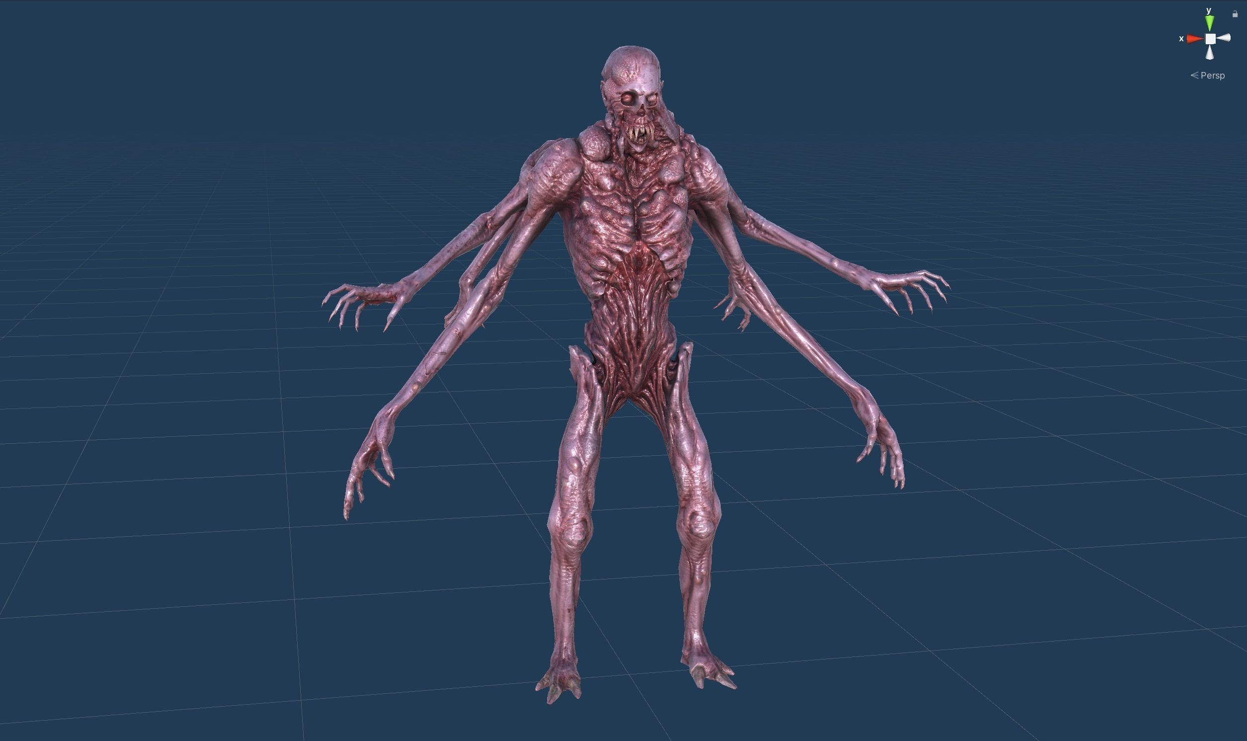 Necromutant4 humanoid creature Low-poly 3D model_33