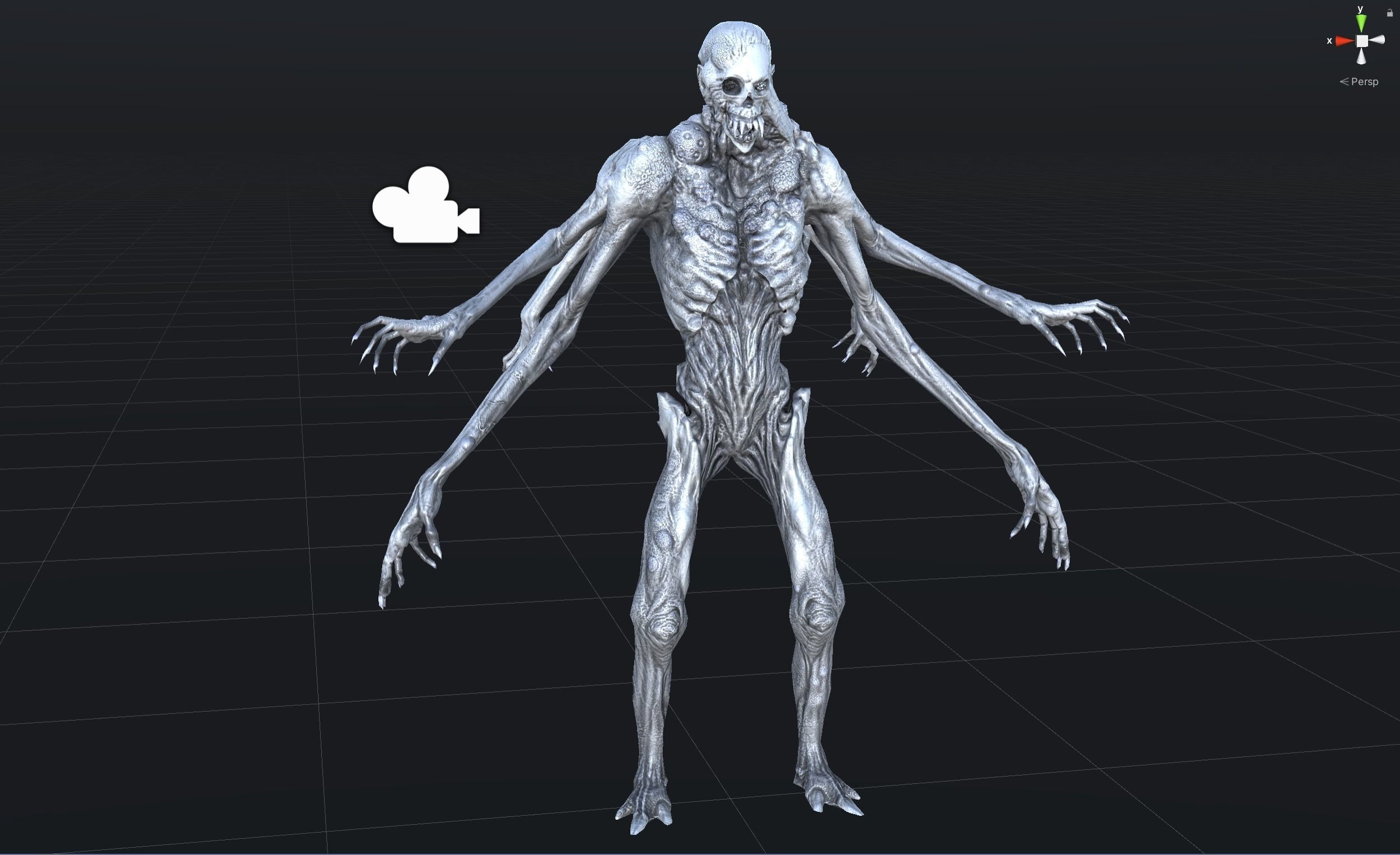Necromutant4 humanoid creature Low-poly 3D model_38