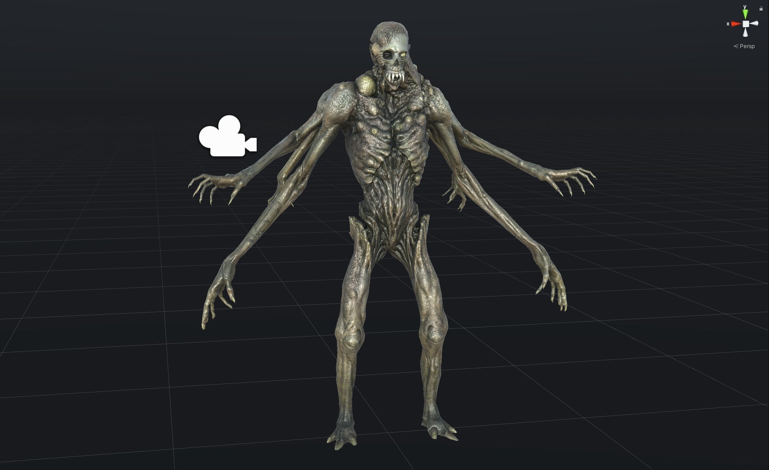 Necromutant4 humanoid creature Low-poly 3D model_35