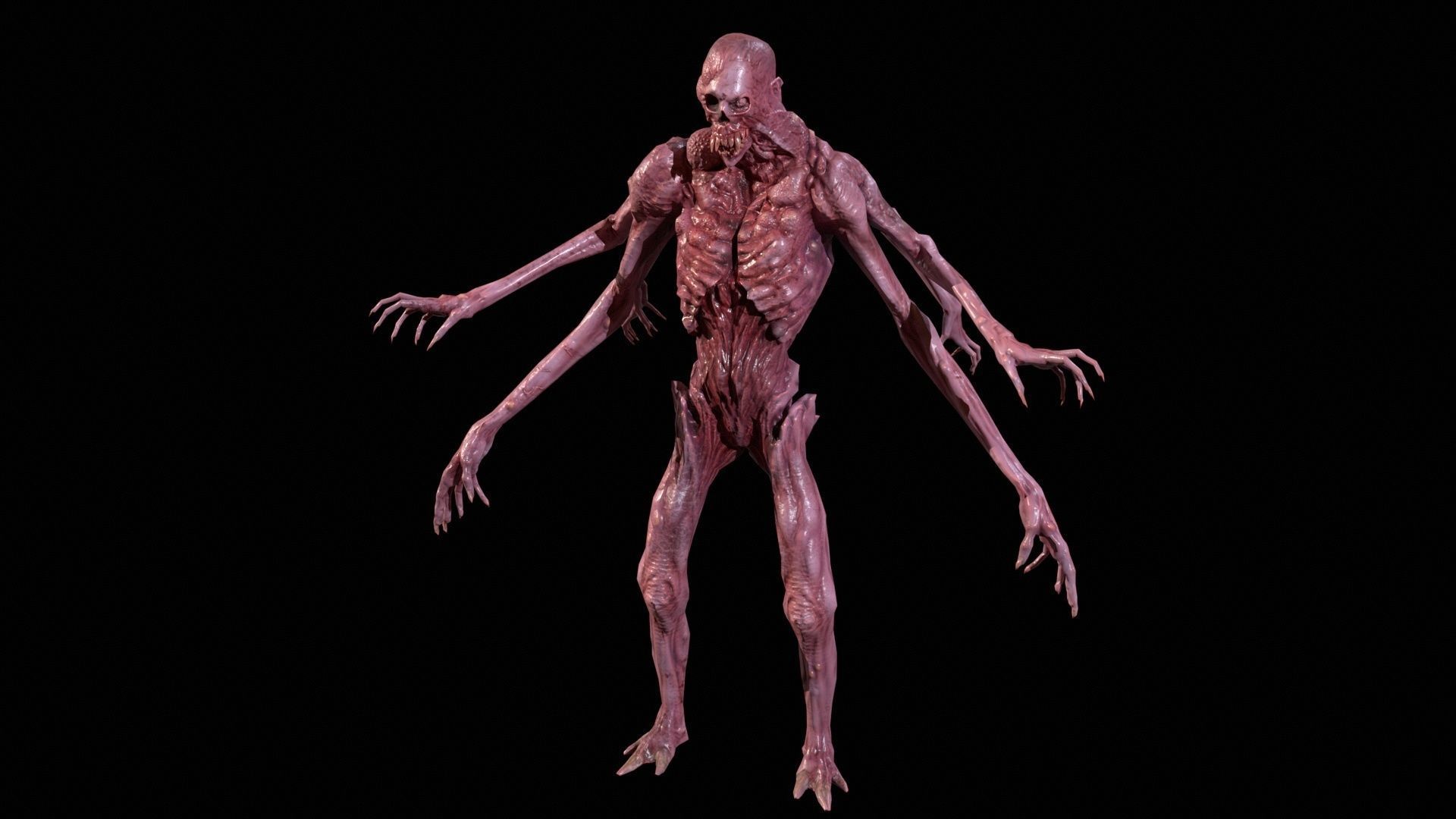 Necromutant4 humanoid creature Low-poly 3D model_19