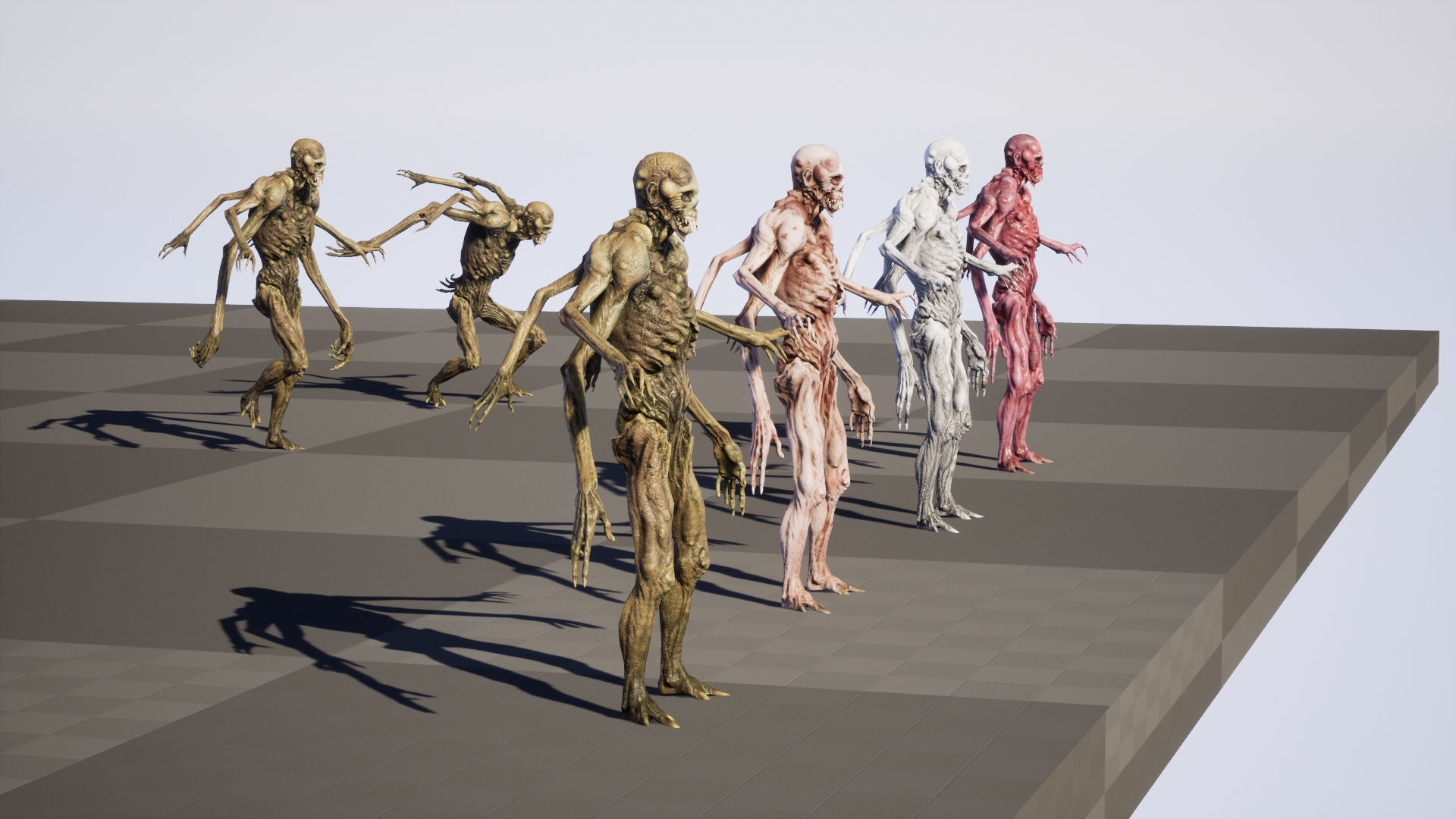 Necromutant4 humanoid creature Low-poly 3D model_34