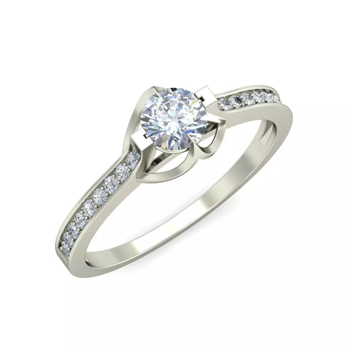 Women Wedding Engagement Ring 3D print model