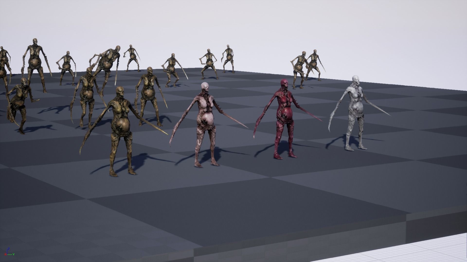 Necromutant5 skeleton holding sword Low-poly 3D model_42