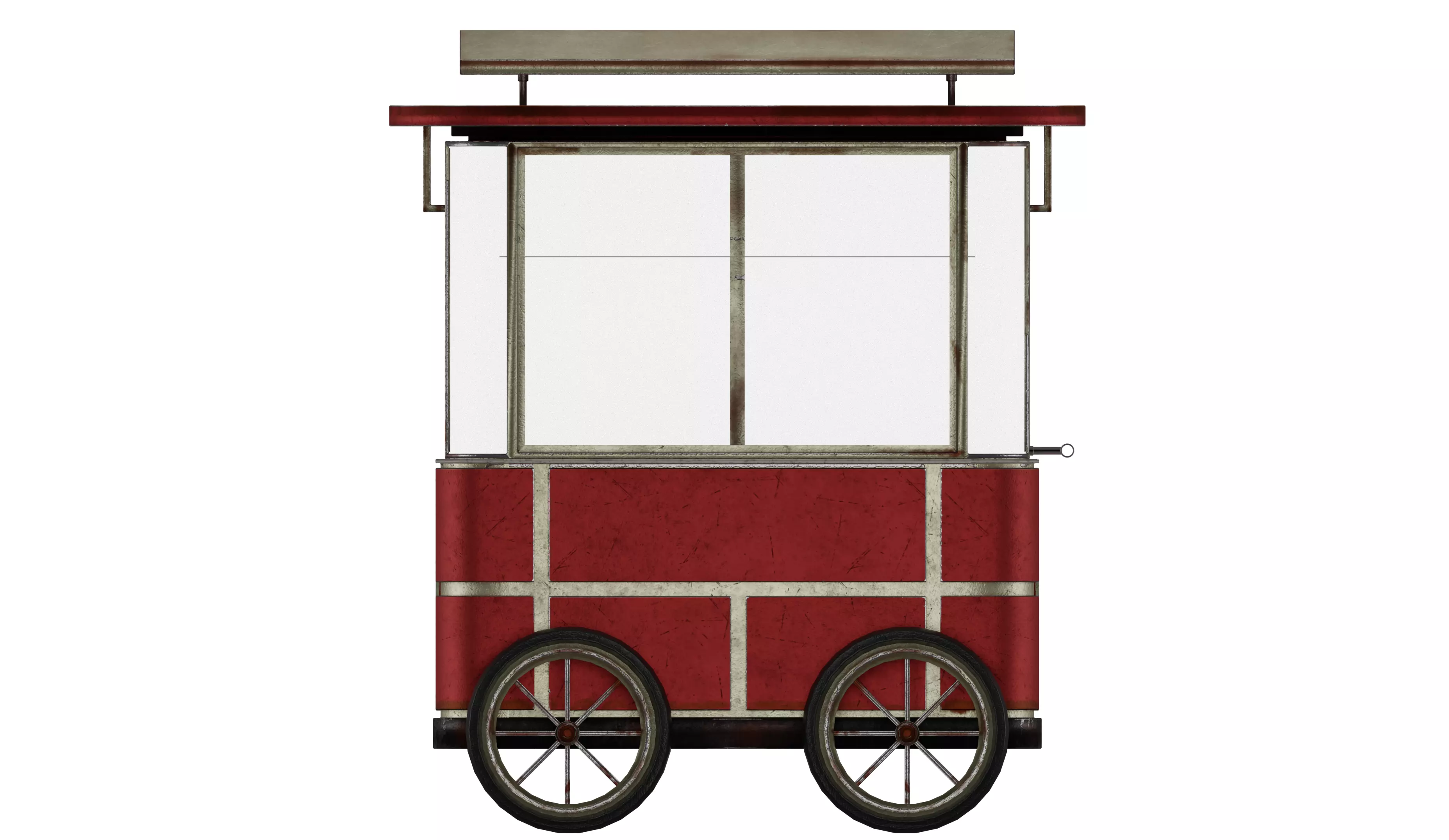 Turkish Bagel Cart Low-poly 3D model