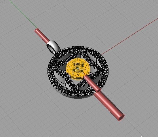 CG370 butterfly key 3D print model_14