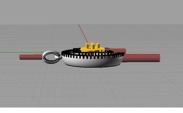 CG370 butterfly key 3D print model_15