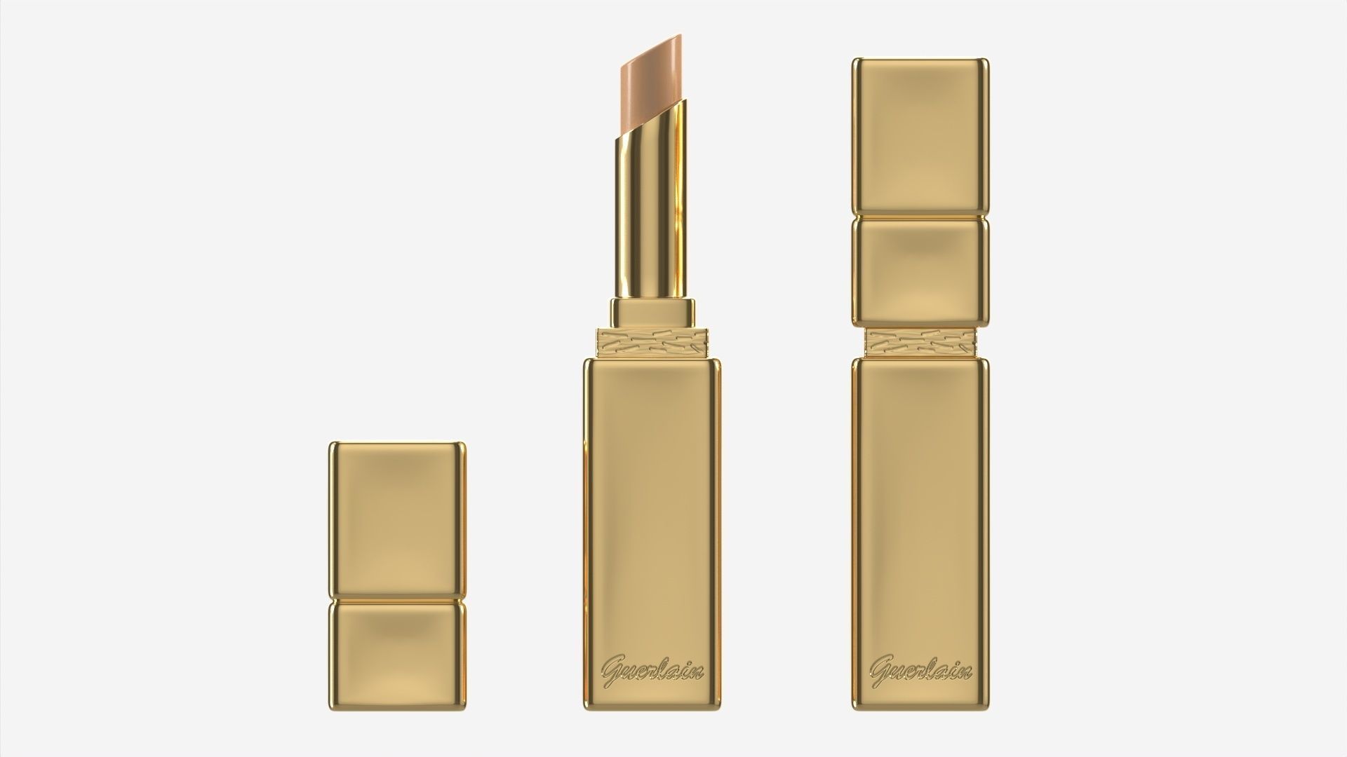 Guerlain Kisskiss Liplift lipstick primer 3D model CGTrader