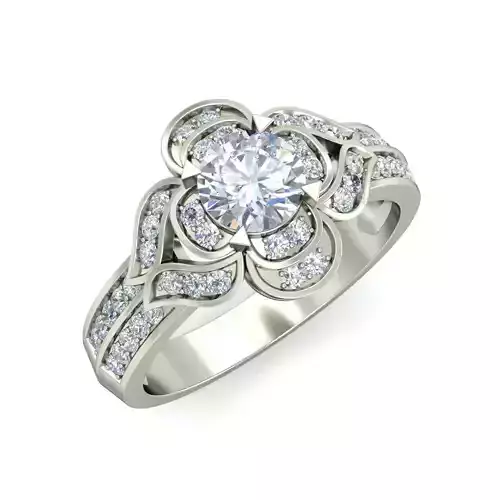 Solitaire Wedding Engagement Ring