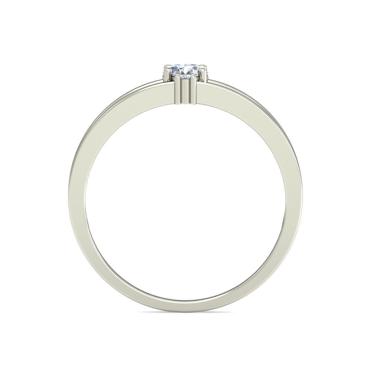 Women Wedding Engagement Two Band Ring 3D print model_1