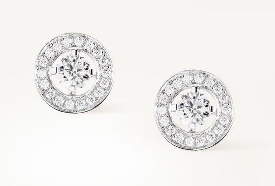 CG371 gold necklace with round diamond in center 3D print model_8