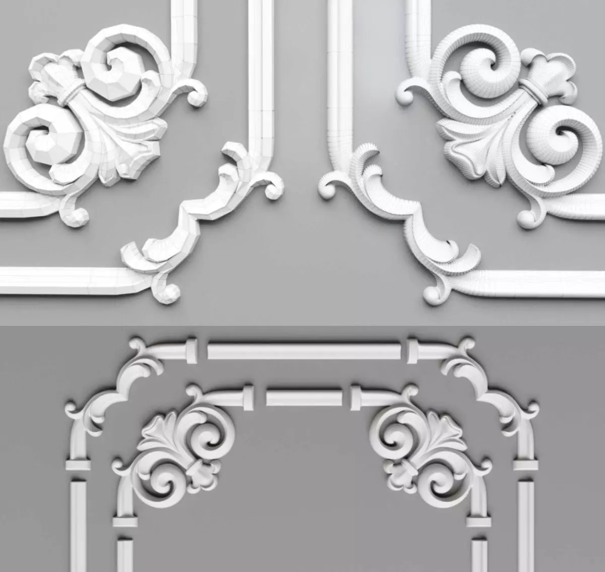 3decor decorative ornate moldings - decorative ornate moldings 3D print model_0