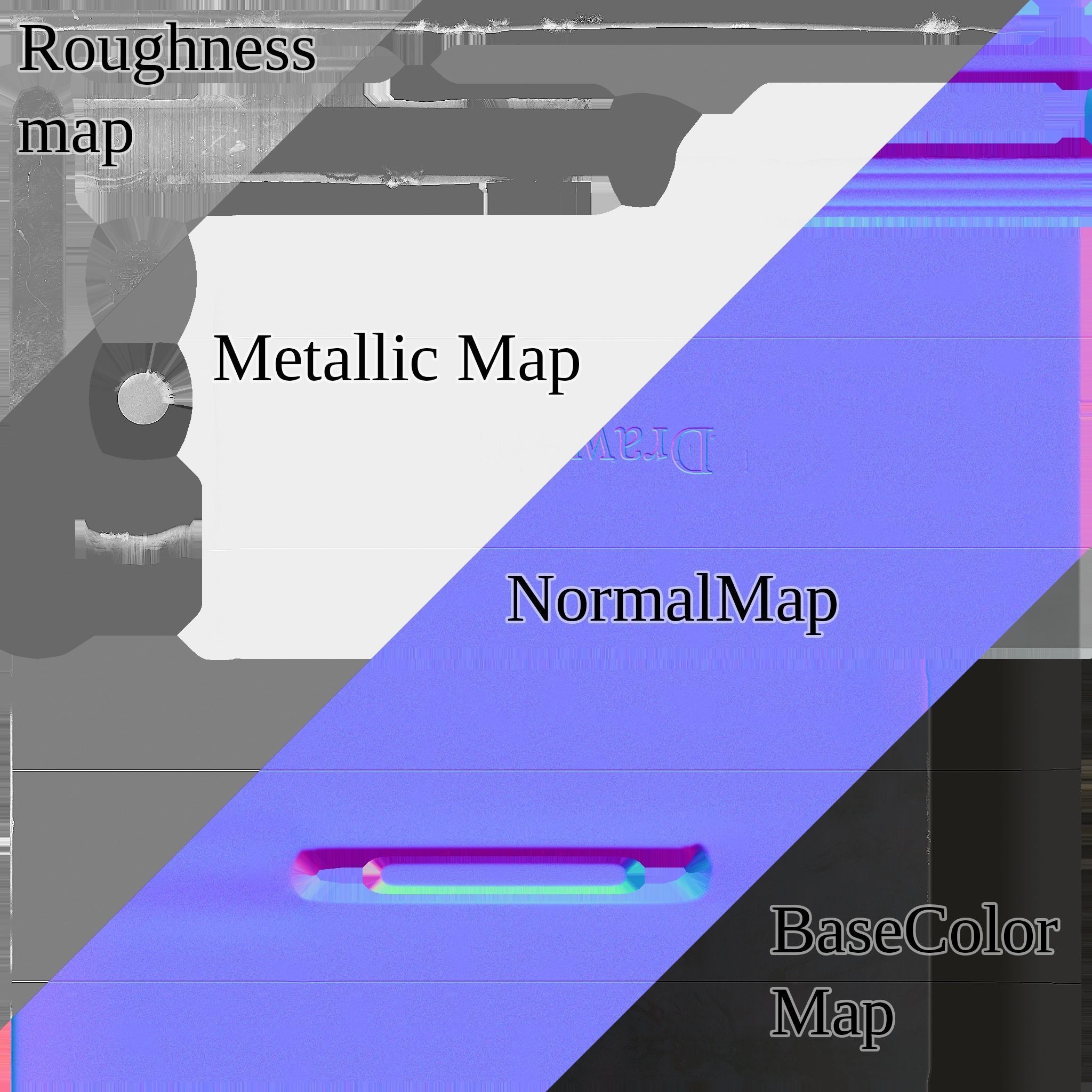 Tablet pen with buttons da1 Free low-poly 3D model_16