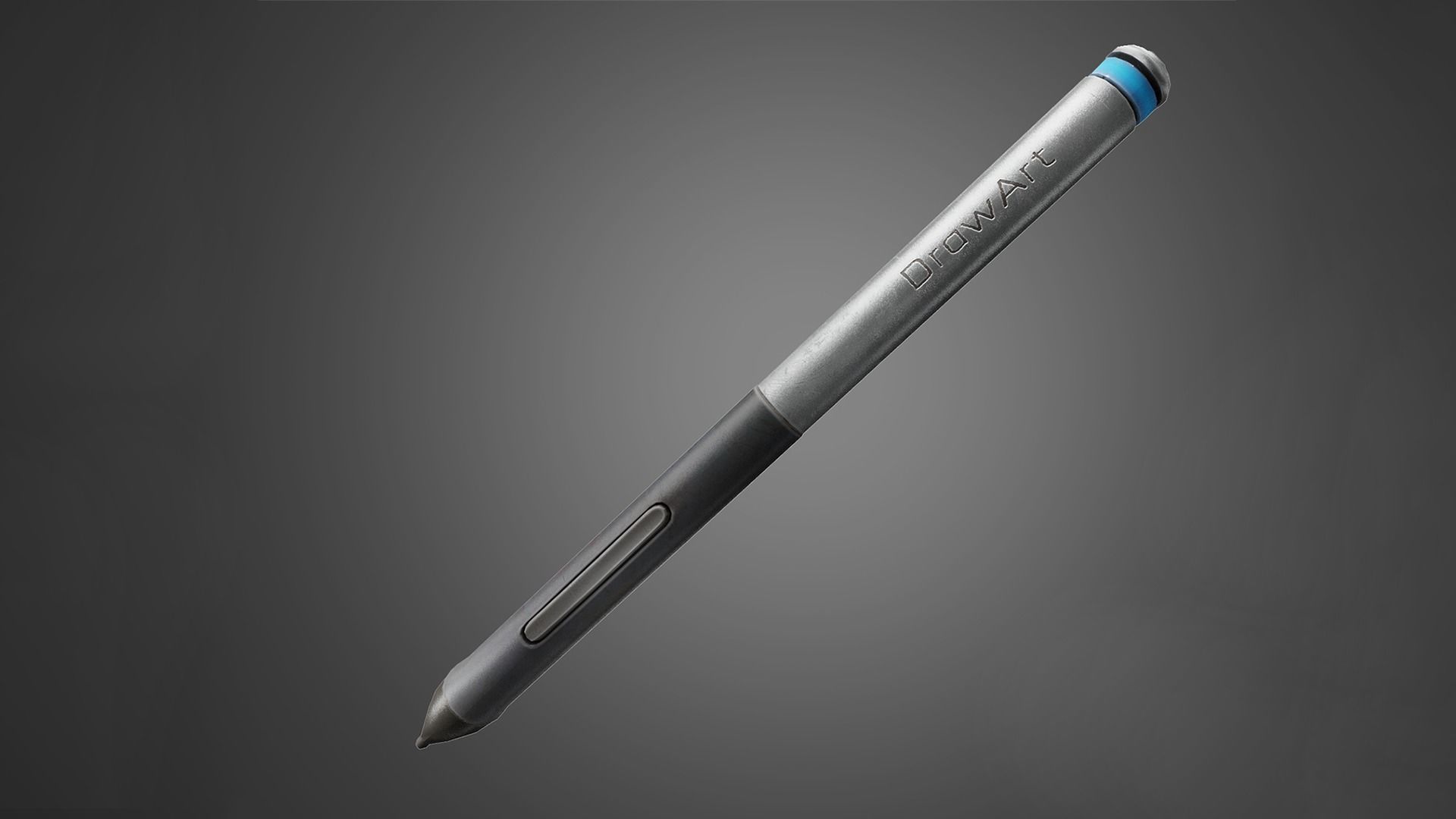 Tablet pen with buttons da1 Free low-poly 3D model_1