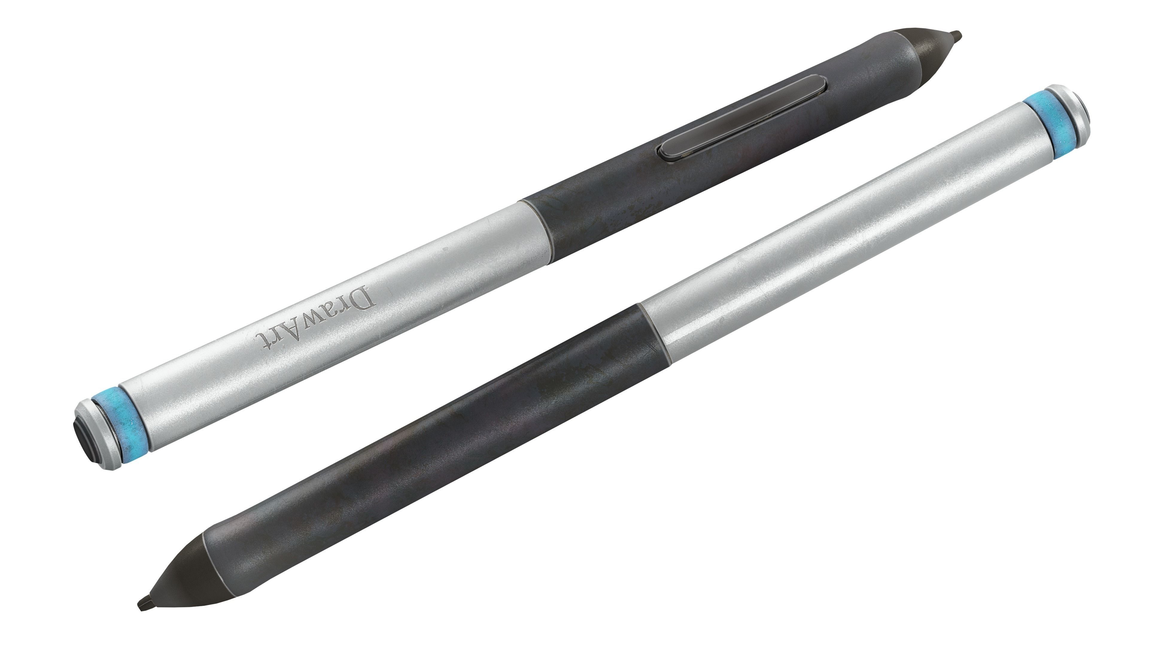 Tablet pen with buttons da1 Free low-poly 3D model_5