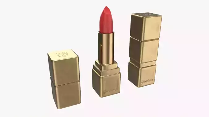 Guerlain Kisskiss Matte Lipstick 3D model