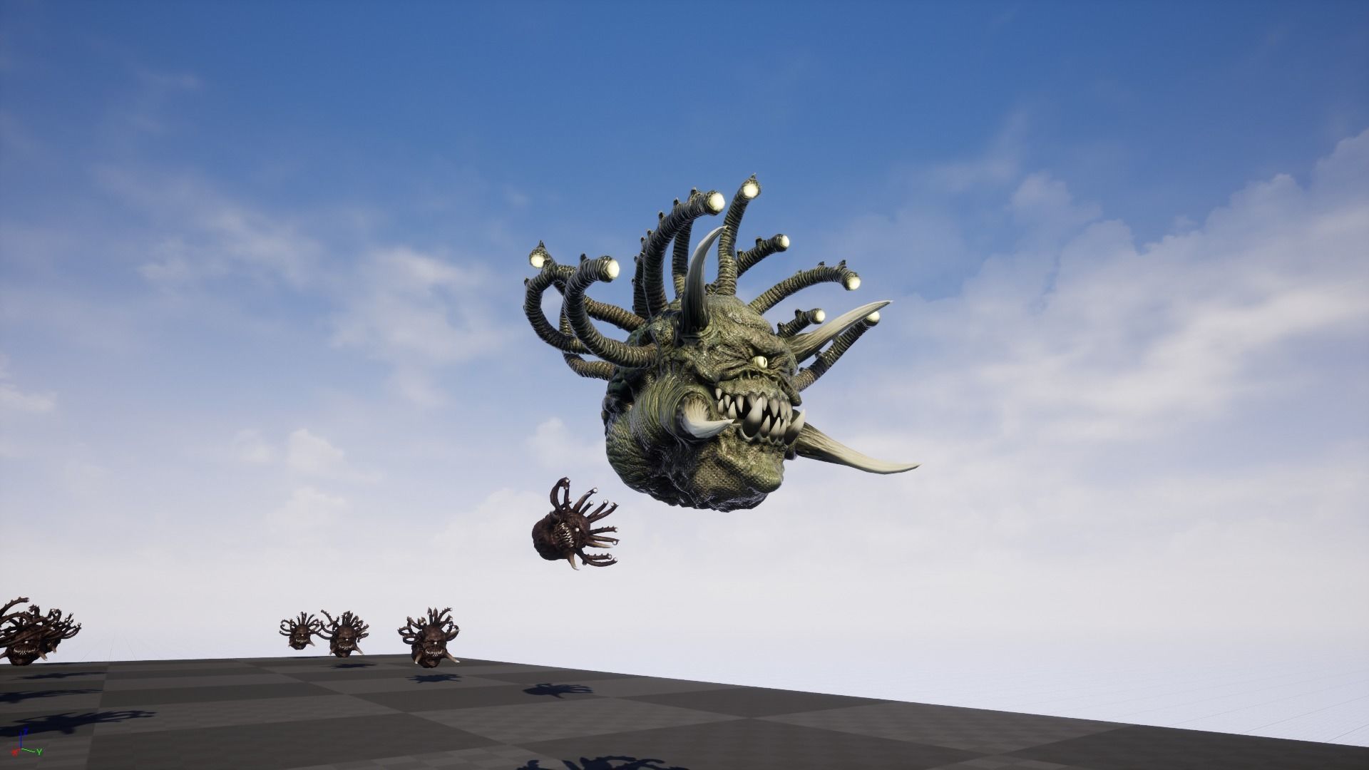 EvilEye demon head Low-poly 3D model_27