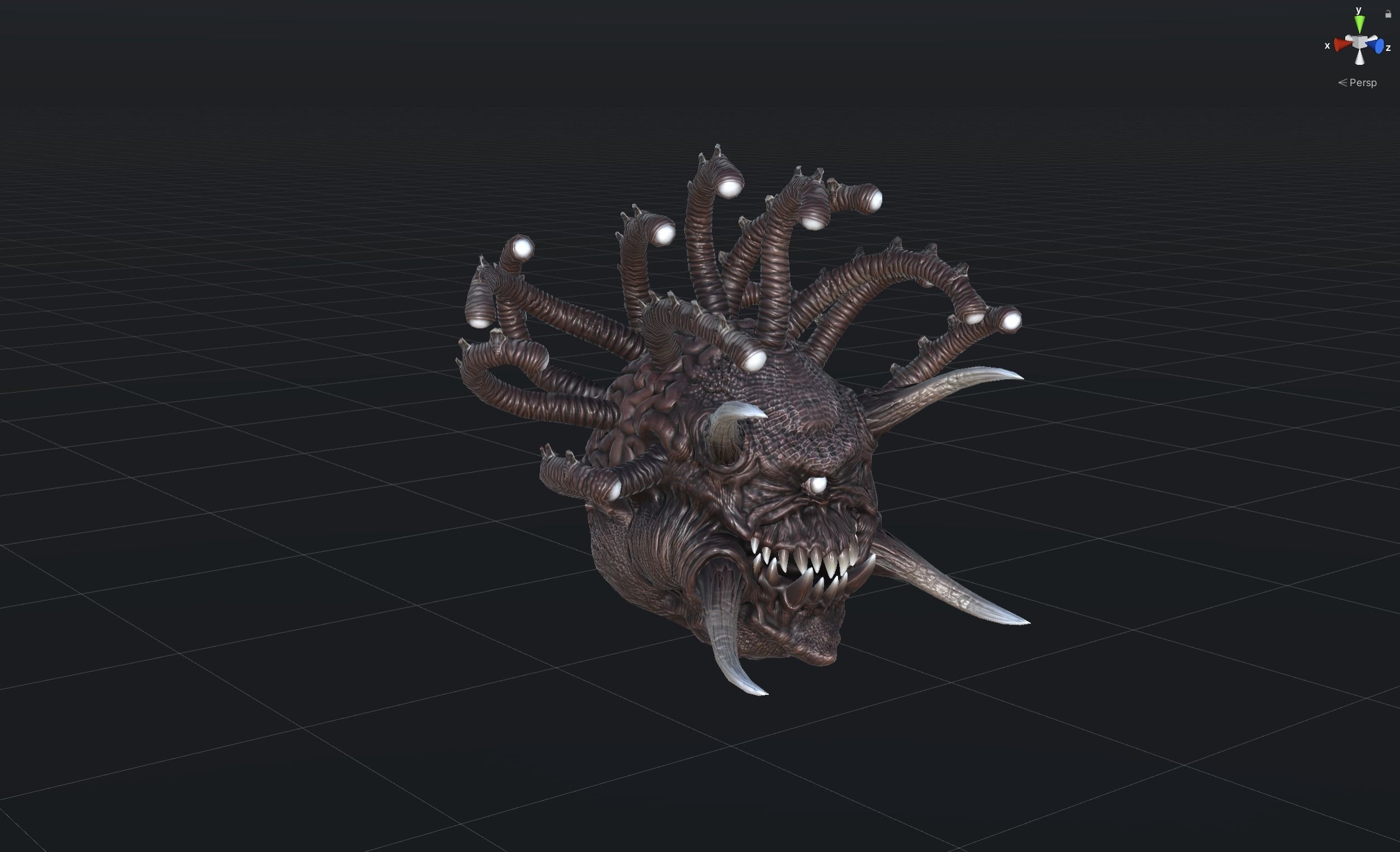 EvilEye demon head Low-poly 3D model_31