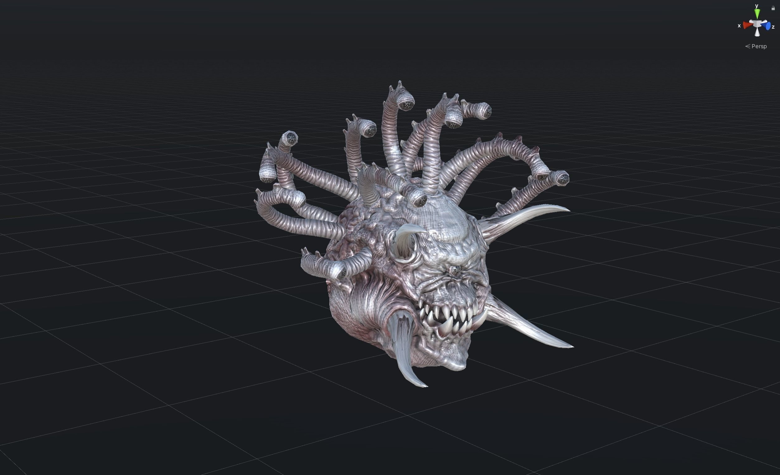 EvilEye demon head Low-poly 3D model_30