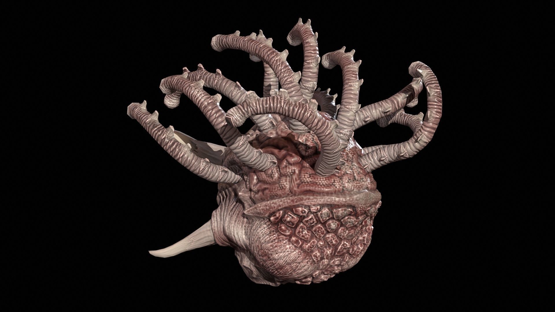 EvilEye demon head Low-poly 3D model_6