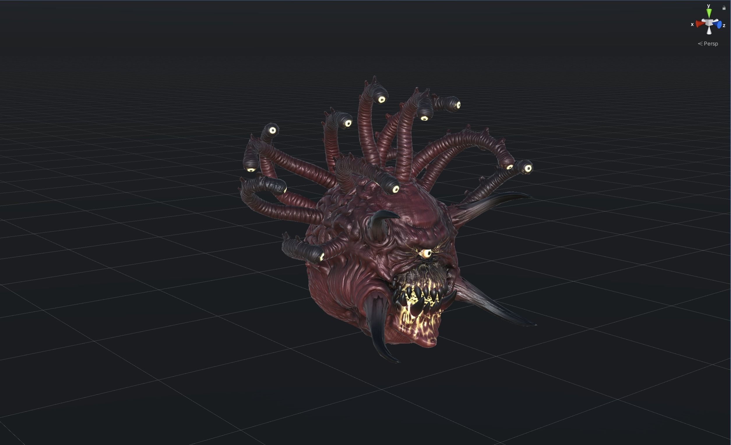 EvilEye demon head Low-poly 3D model_33