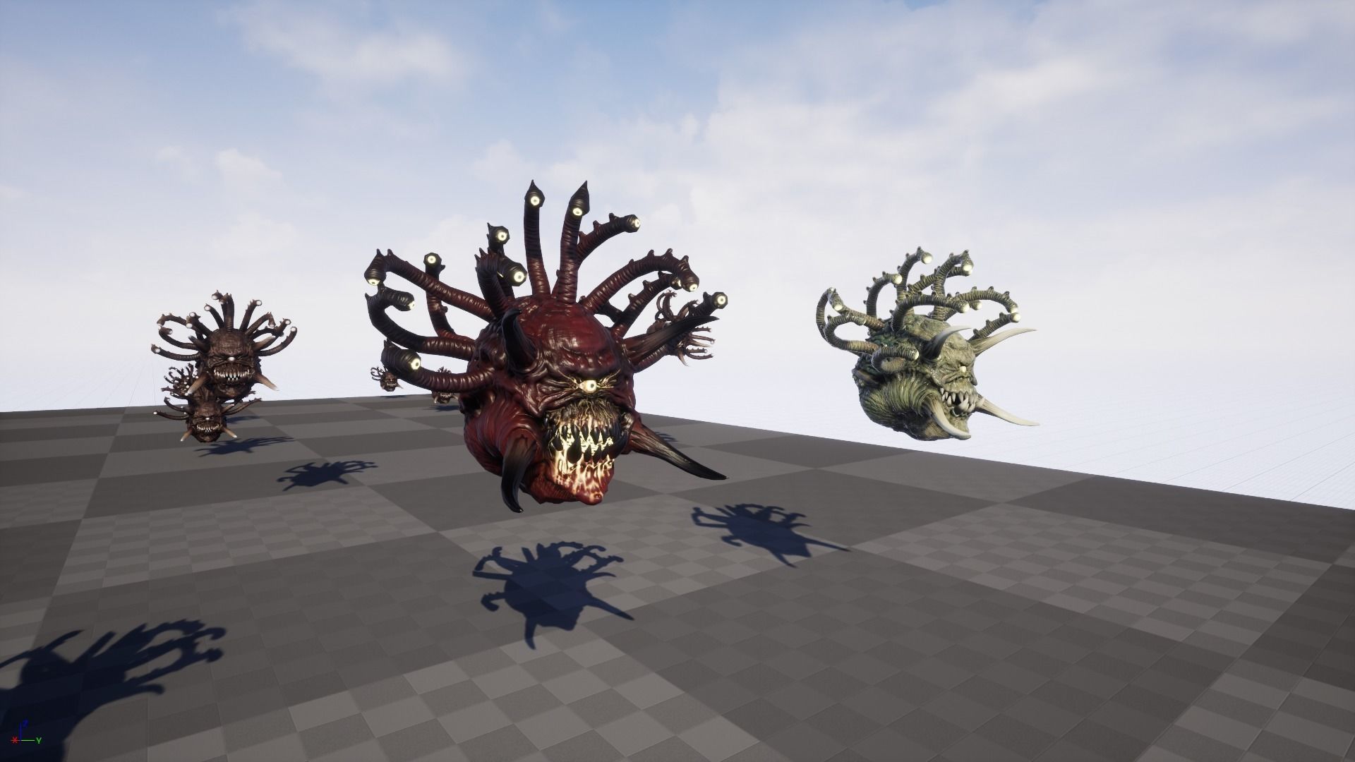 EvilEye demon head Low-poly 3D model_26