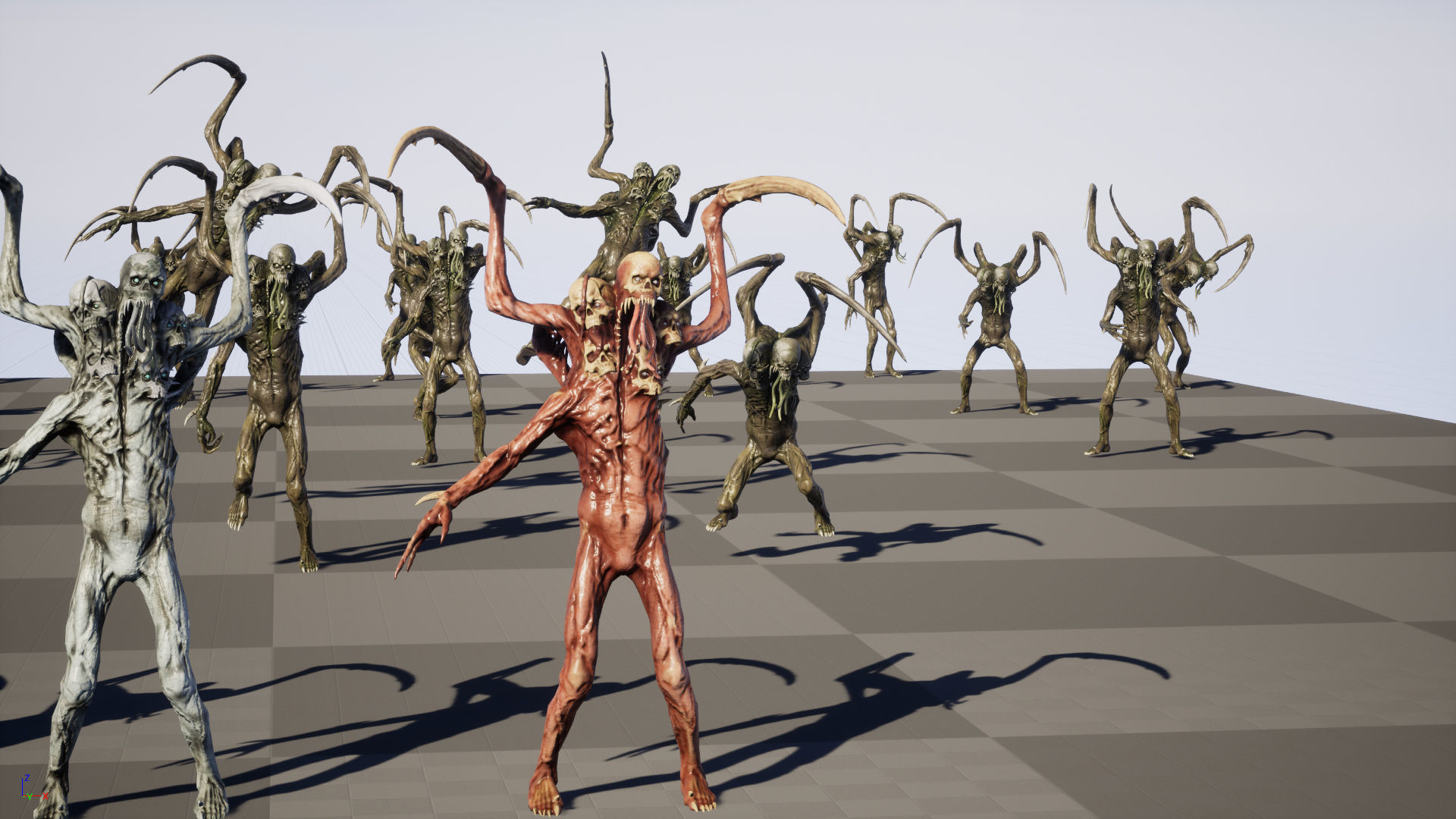 Necromutant7 humanoid creature Low-poly 3D model_32