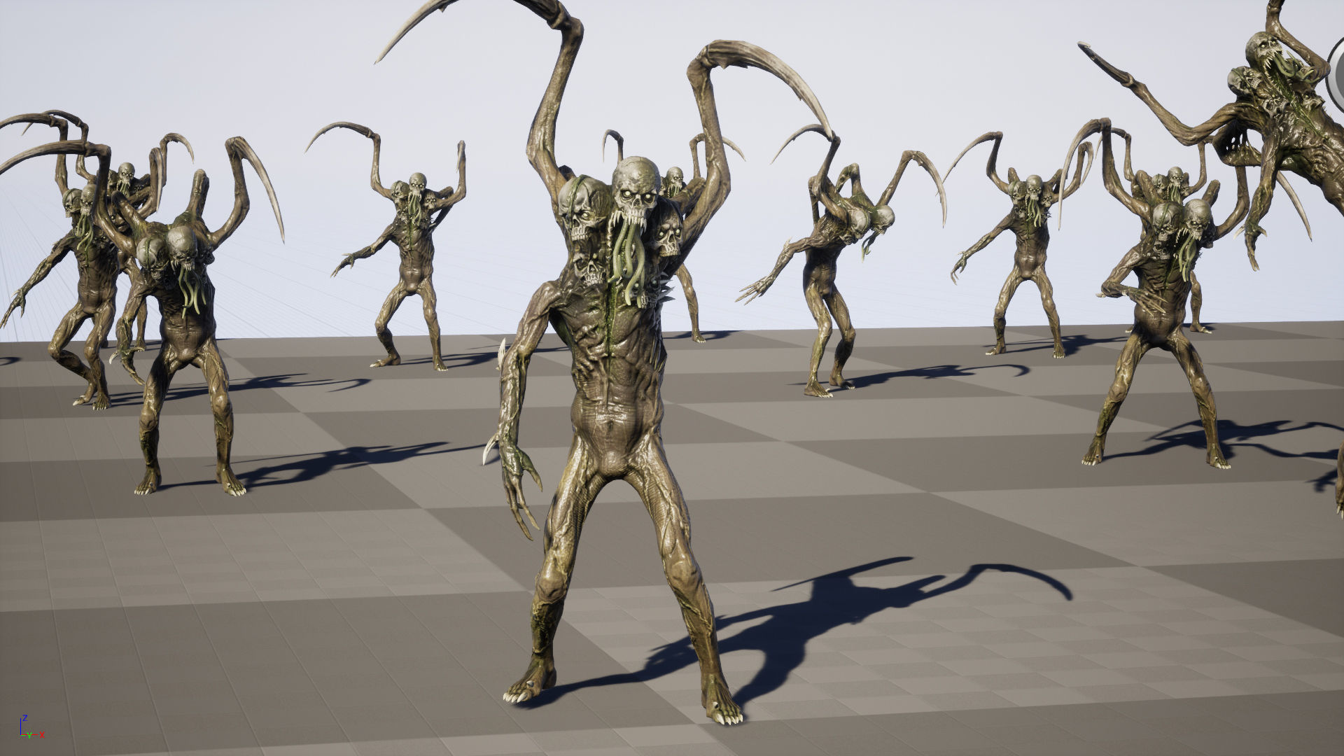 Necromutant7 humanoid creature Low-poly 3D model_31