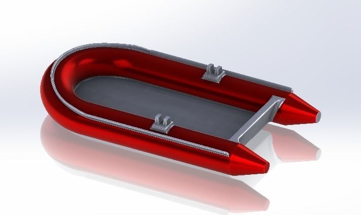 Inflatable Boat 3D model_1