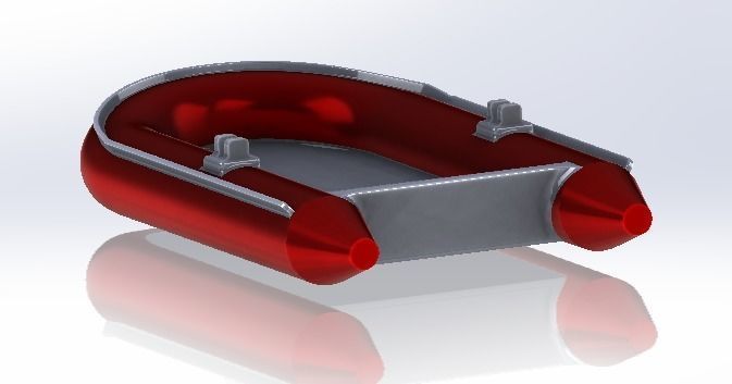 Inflatable Boat 3D model_3