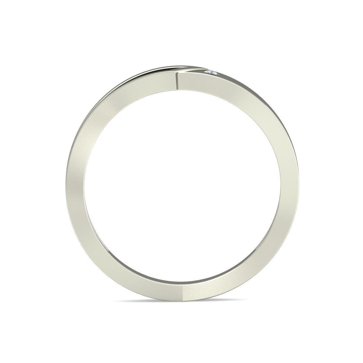 Solitaire Wedding Engagement Ring 3D print model_1