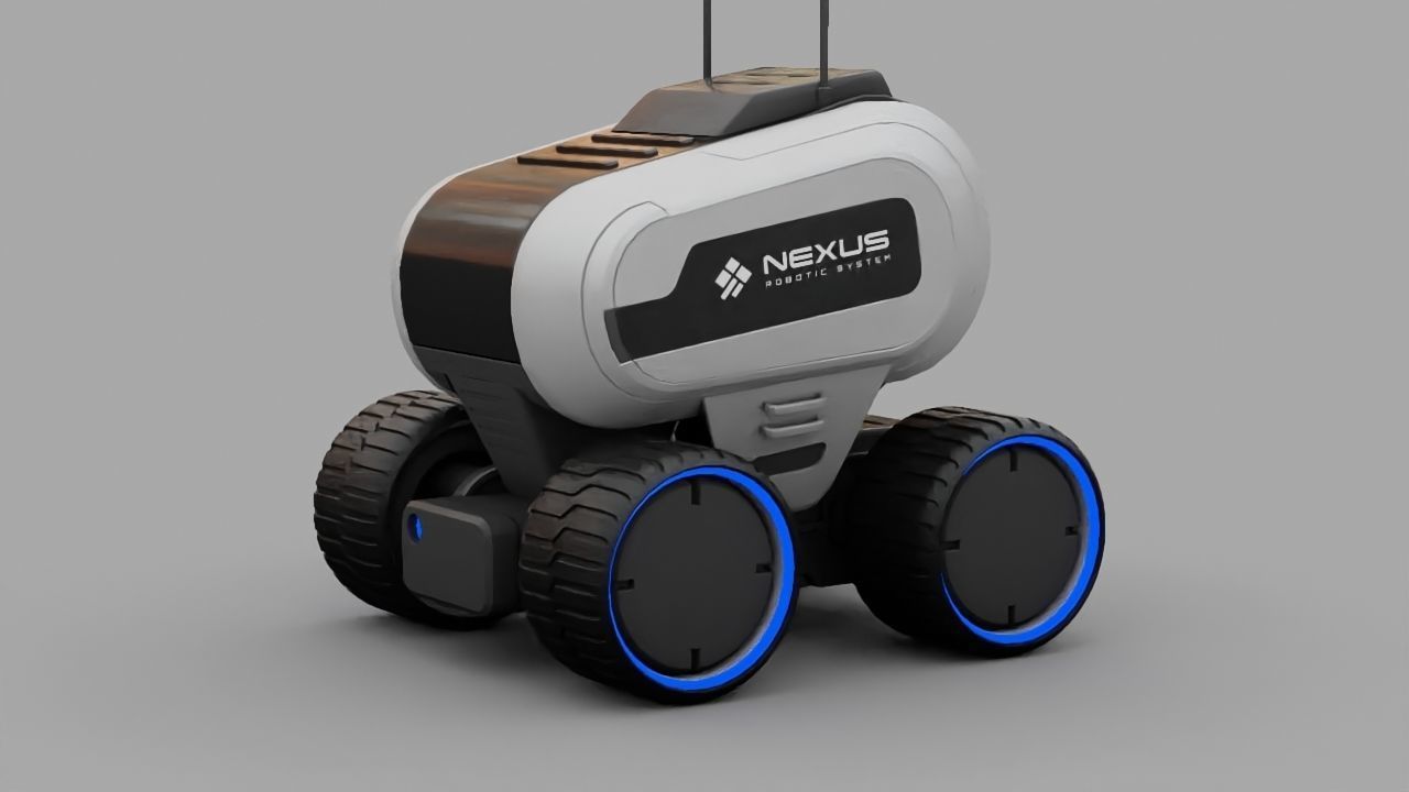 Luna Rover rigged 3D model_11