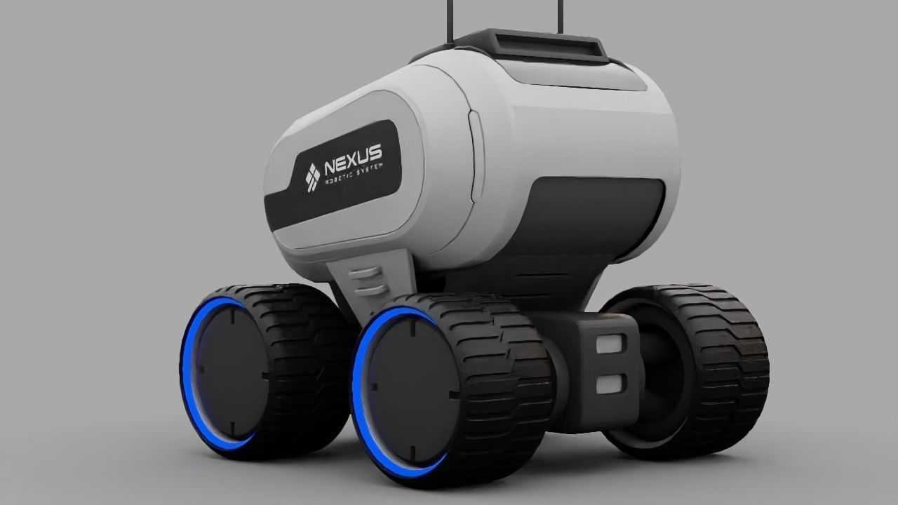 Luna Rover rigged 3D model_24