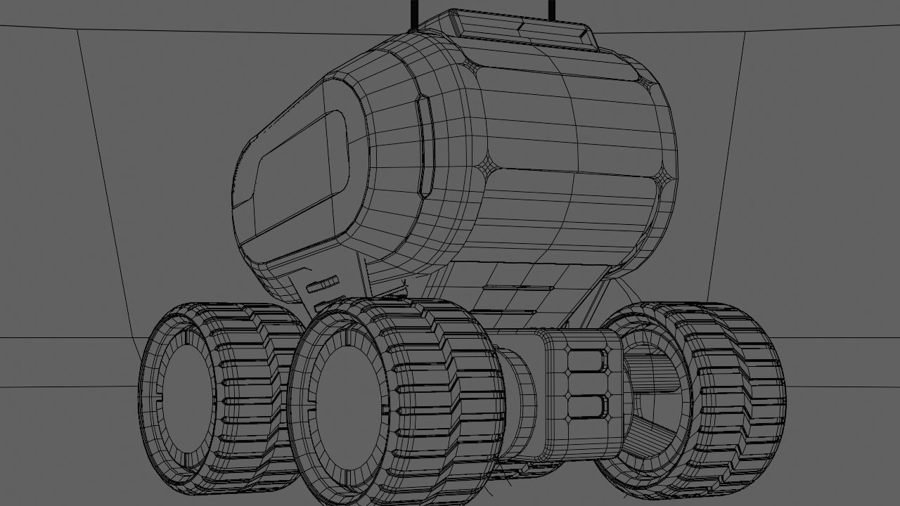 Luna Rover rigged 3D model_39