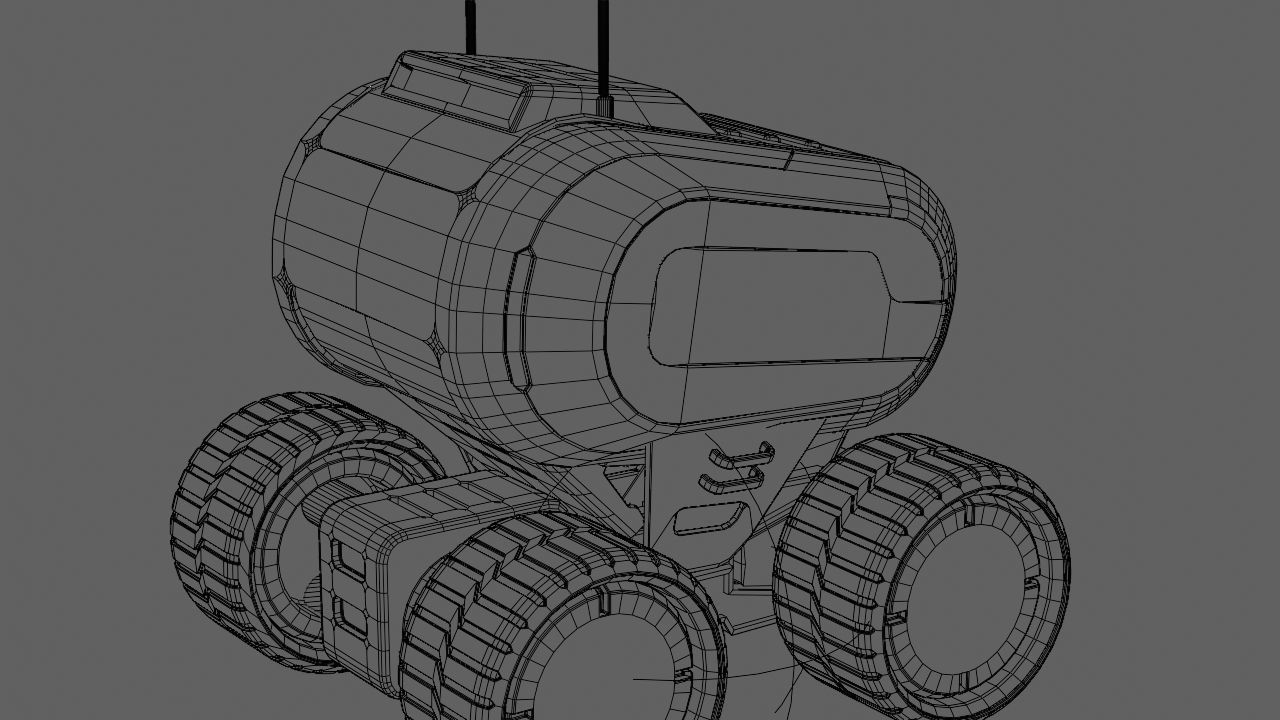 Luna Rover rigged 3D model_40
