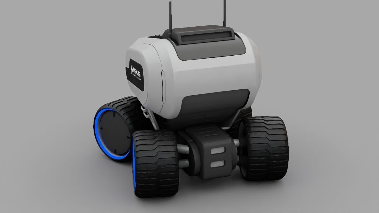 Luna Rover rigged 3D model_6