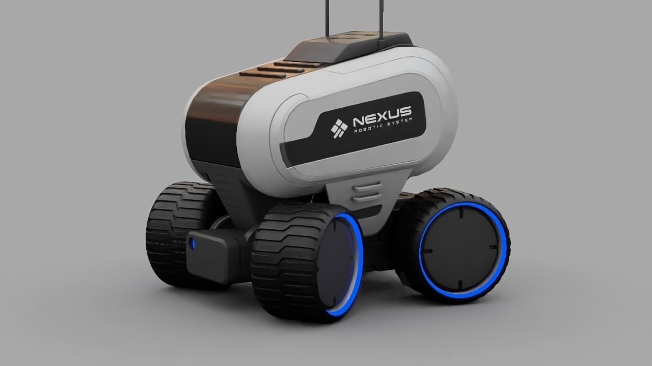 Luna Rover rigged 3D model_10