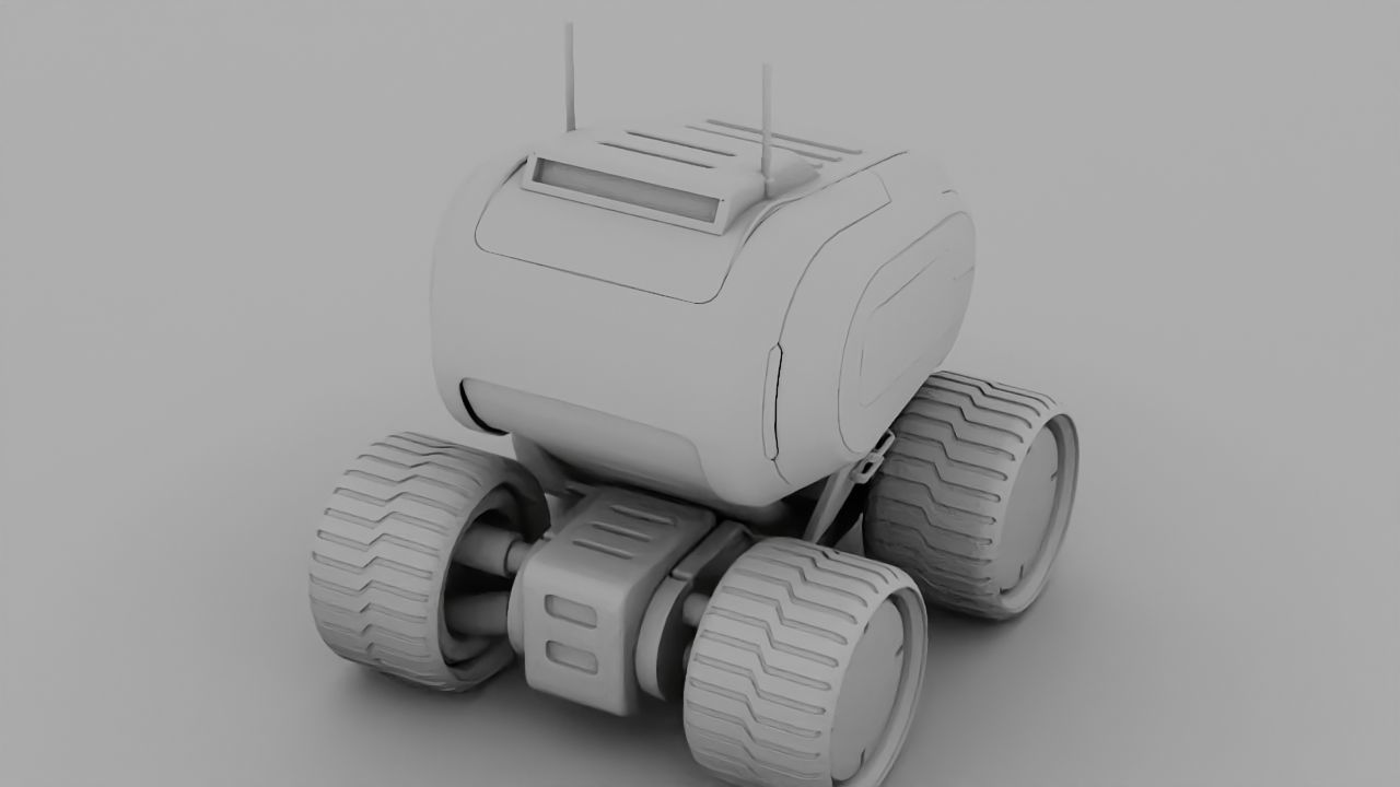 Luna Rover rigged 3D model_32