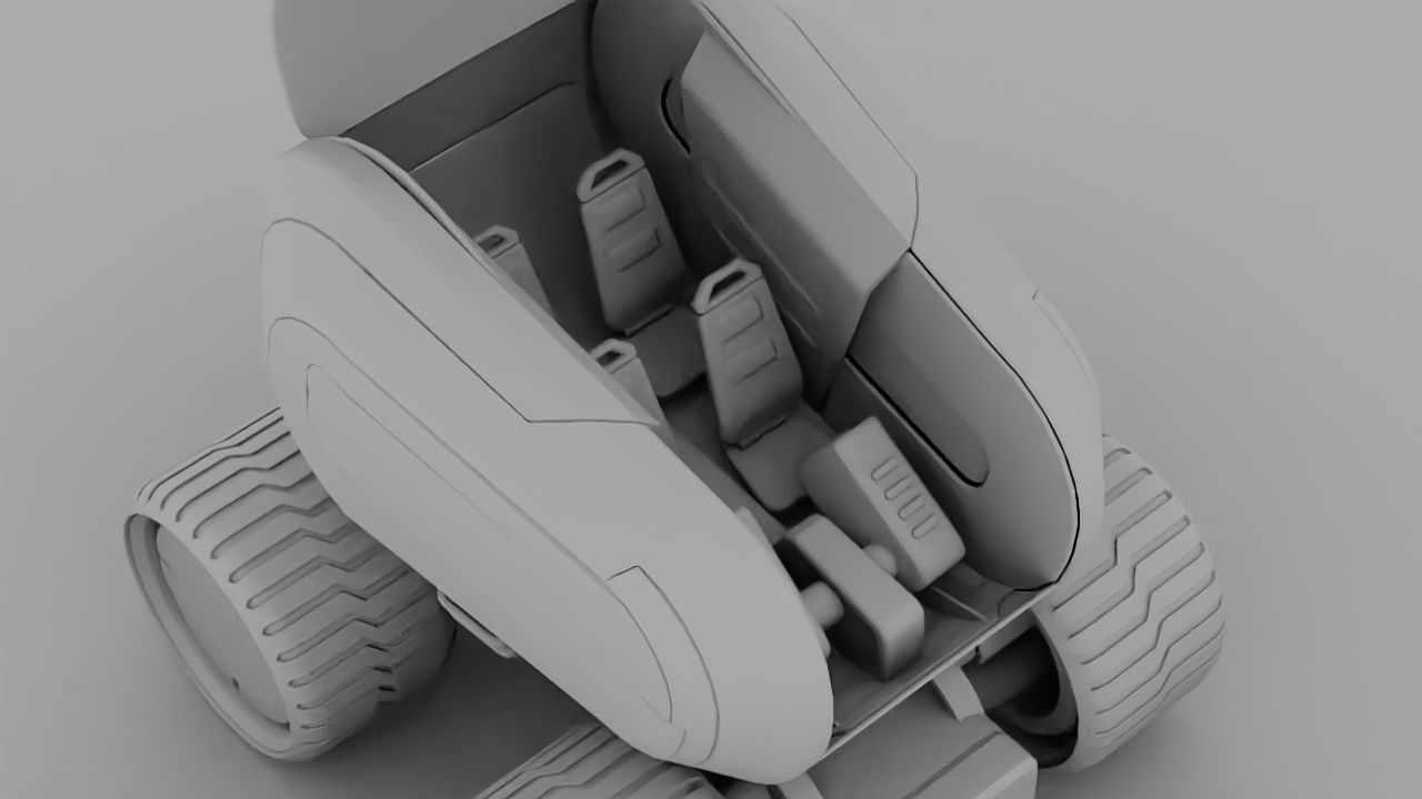 Luna Rover rigged 3D model_34