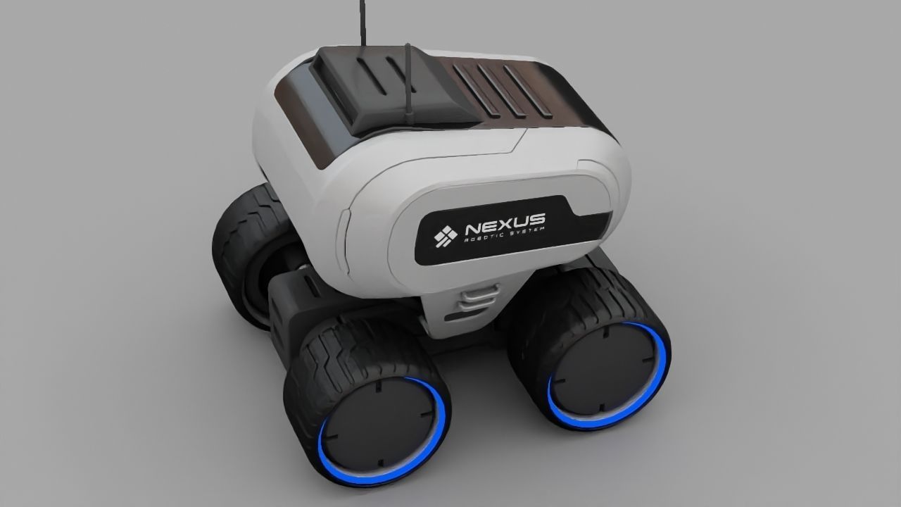 Luna Rover rigged 3D model_16