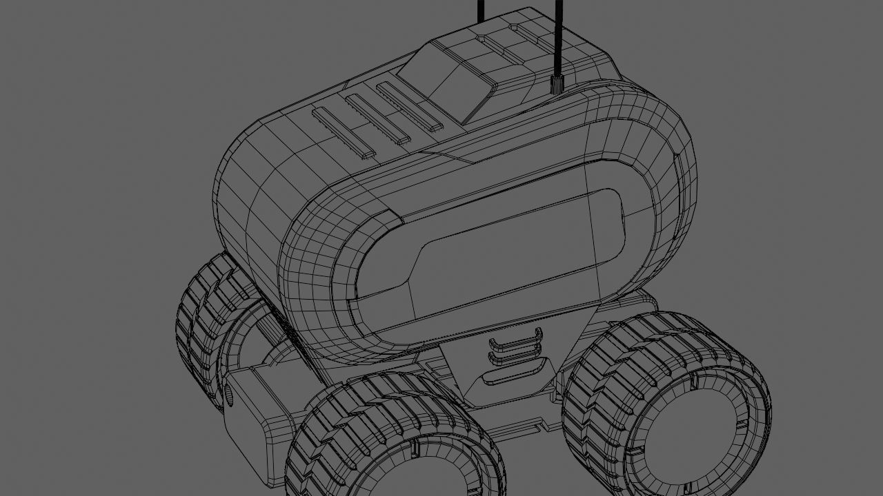 Luna Rover rigged 3D model_38