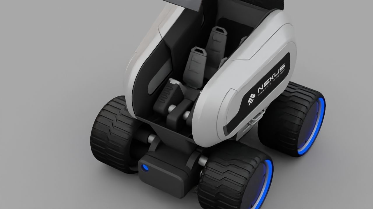 Luna Rover rigged 3D model_17