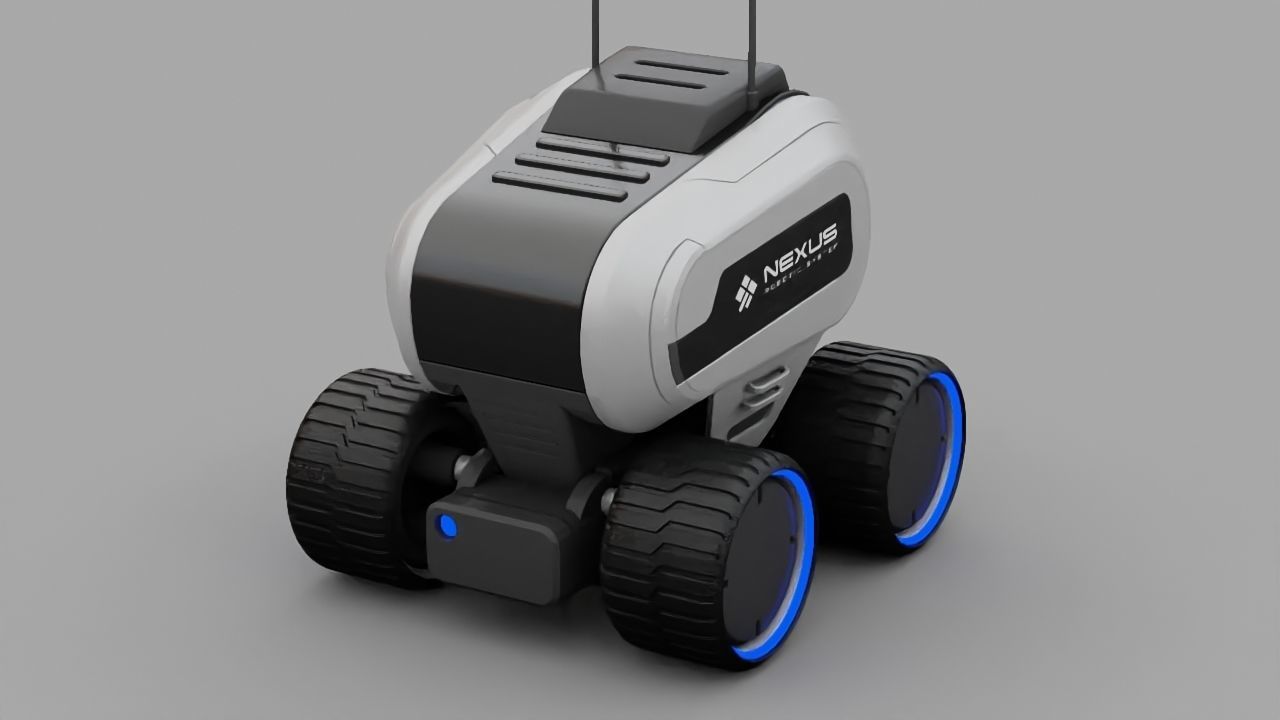 Luna Rover rigged 3D model_12