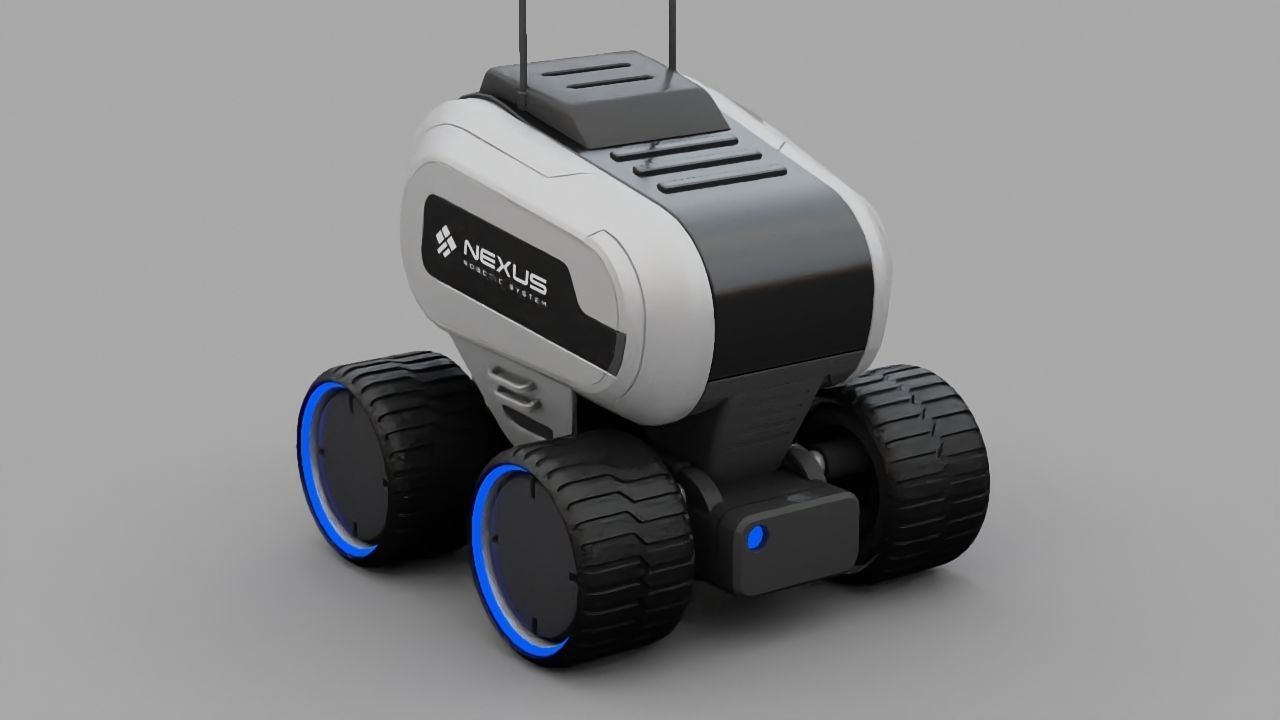 Luna Rover rigged 3D model_14