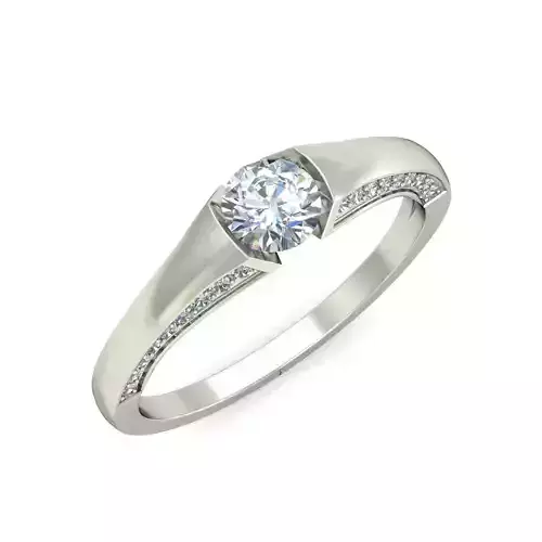 Solitaire Wedding Engagement Ring