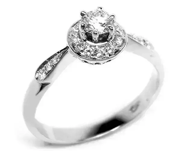 CG372 diamond engagement ring gold