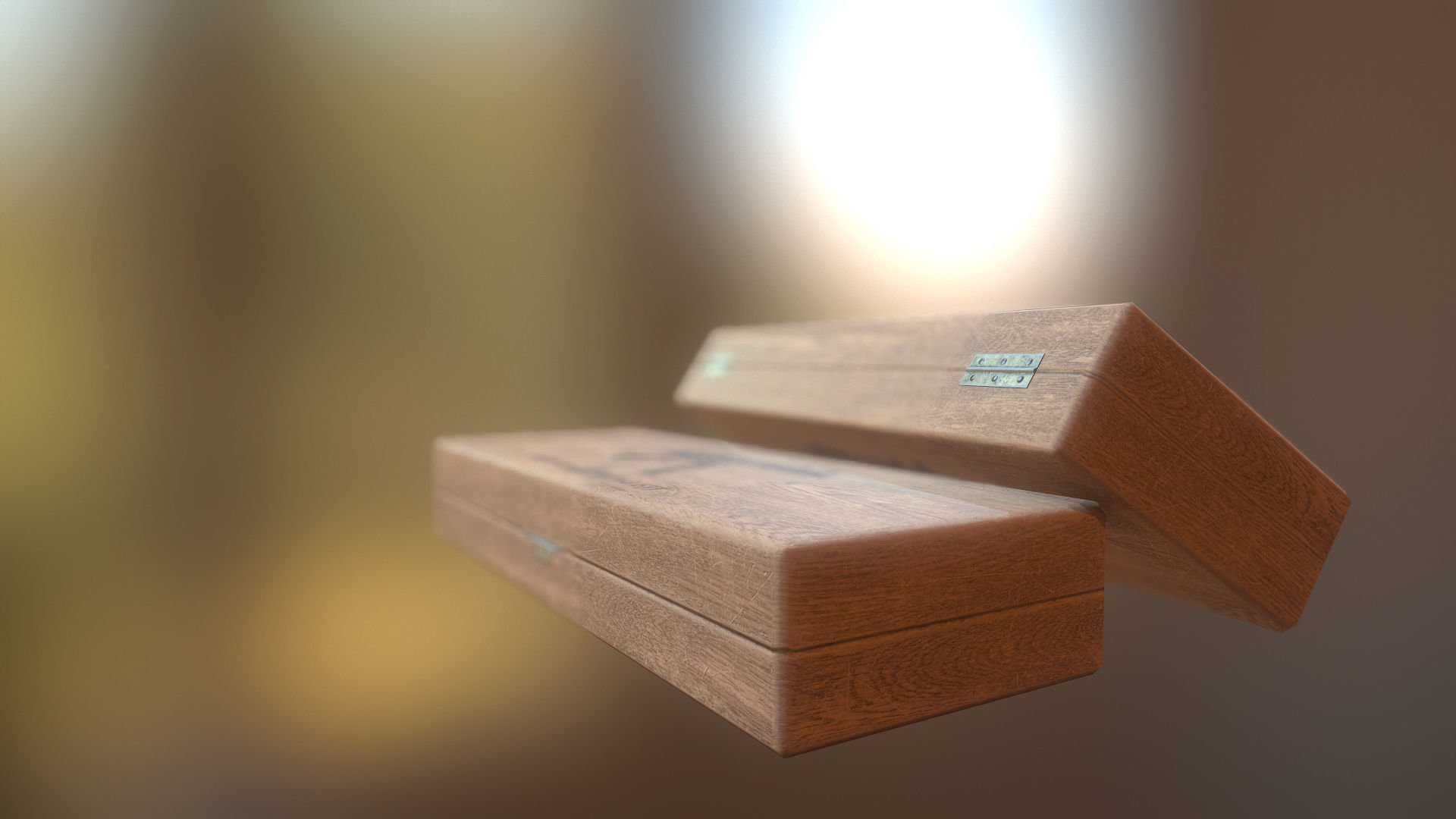 Millitary wooden weapon cleaning and repair kit da1 Low-poly 3D model_6