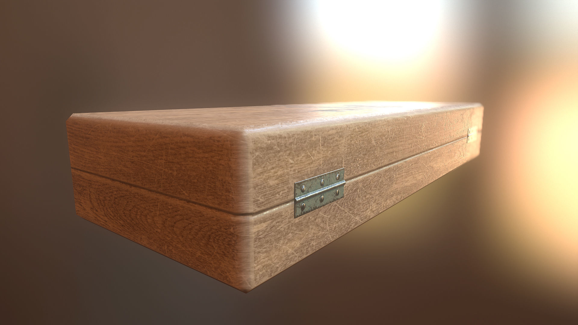 Millitary wooden weapon cleaning and repair kit da1 Low-poly 3D model_4