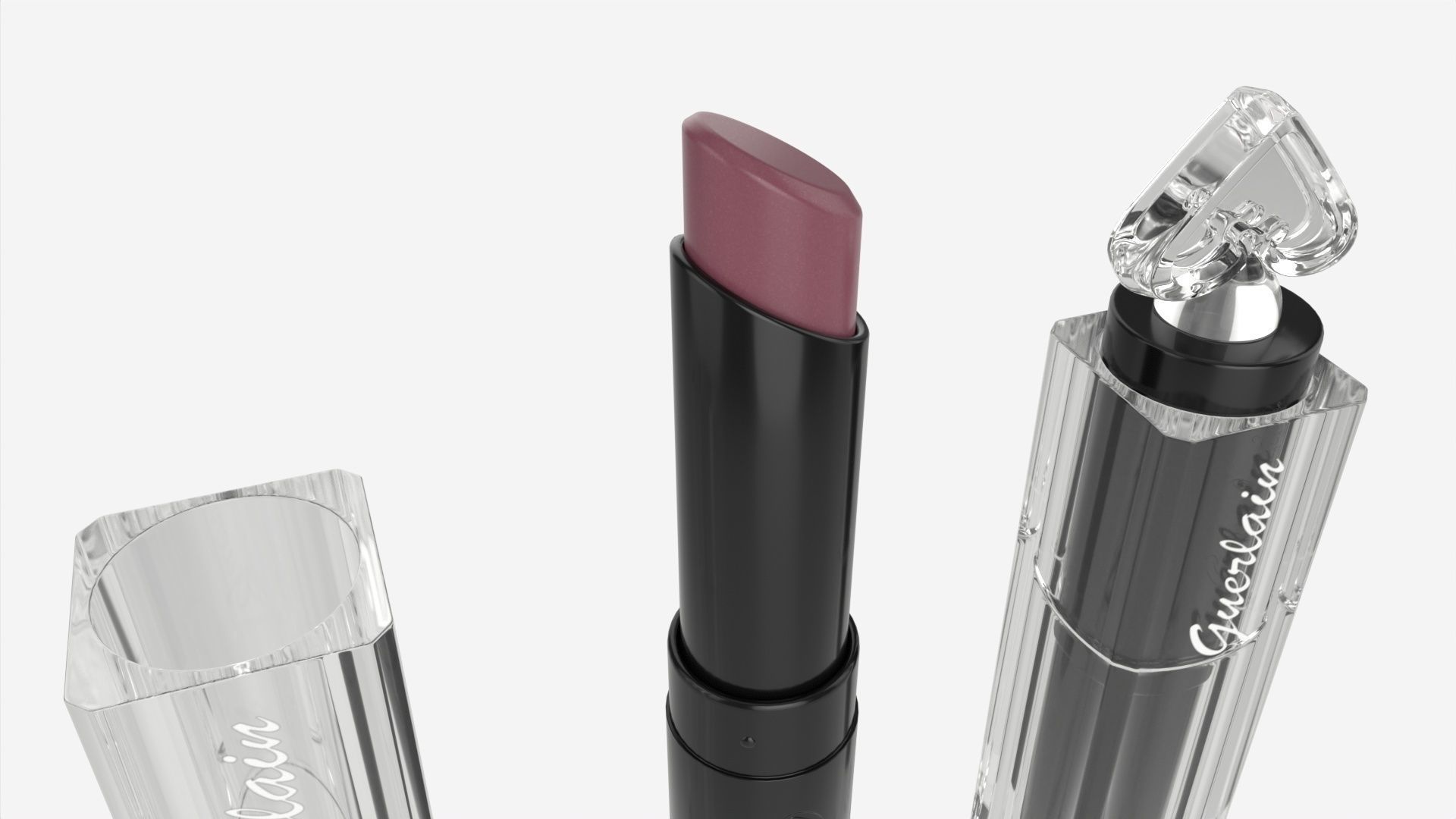 Guerlain La Petite Robe Noire Lipstick 3D model_3