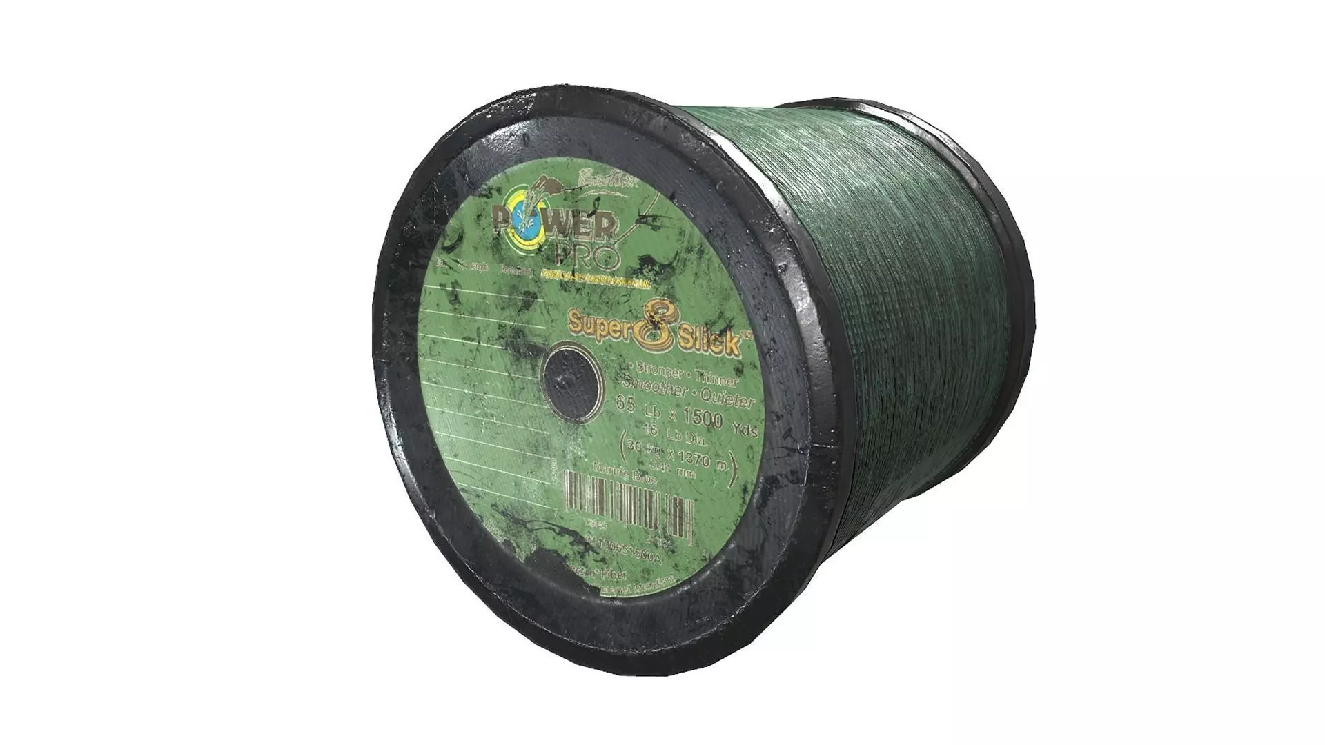 Old fishing line da1 Free low-poly 3D model_0